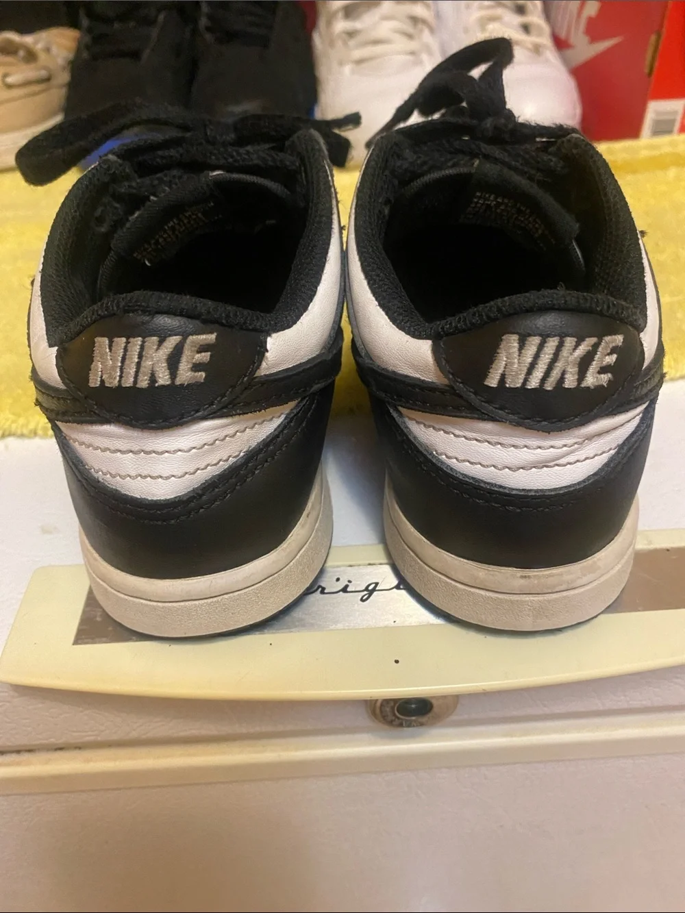 Nike Kids Black and White Low Top Sneakers